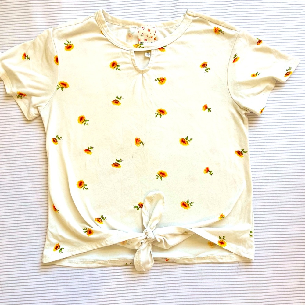 Girls crop top summer to fall shirt